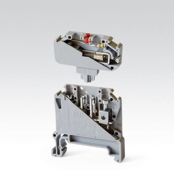 ترمینال فیوزی سایز 2.5 چراغدار رعد - RDT2.5-CFCLD