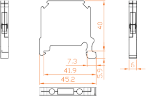 ترمینال فیوزی سایز 2.5 رعد - RDT2.5-CFC
