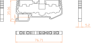 ترمینال فشاری 2ورودی و 2خروجی سایز 2.5 رعد - RPIT2.5-2/2-1