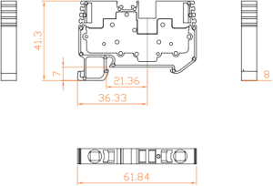 ترمینال فشاری سایز 6 رعد - RPIT6-1