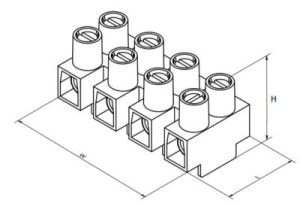 ترمینال شاخه‌ای سایز ۱۶ رعد - B16-1