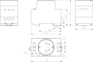 پریز ریلی (تابلویی) رعد - DSO-1